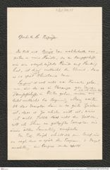 Nachlass Franz Steindachner, Brief von Robert Collett an Franz Steindachner (05.02.1884), Inv.Nr. 84.15, Seite 1